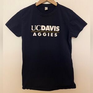 UC Davis Aggies Navy Logo Tee